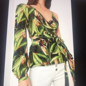 - BIRD OF PARADISE WRAP TOP